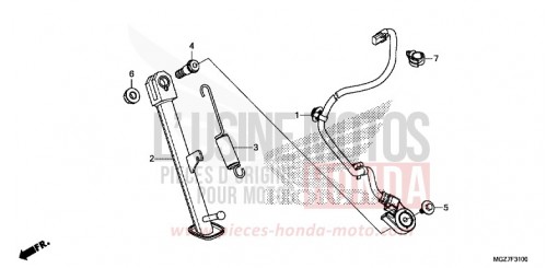 BEQUILLE CB500XAF de 2015